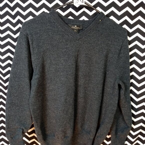 David Bishop 100% extra fine merino wool grey sweater Womens XL - - Picture 1 of 5